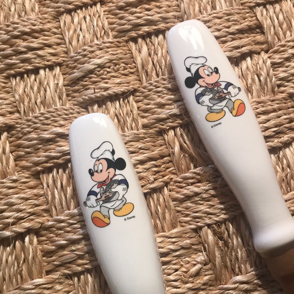 Vintage chef Mickey spoon and fork set, - Picture 2 of 6
